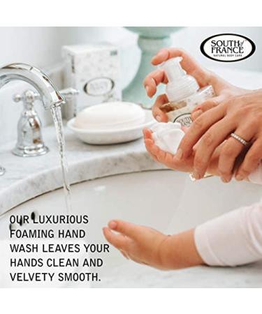 Blooming Jasmine Foaming Hand Soap by South of France Clean Body Care | Hydrating Organic Agave Nectar Wash 8 oz Pump Bottle (6 Pack) - Buy Online on GoSupps.com