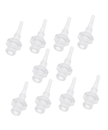 NOLITOY 30pcs Disposable Ear Washer Tips for Ear Cleaning Safe Convenient Tools Compatible All Rigid Design for Efficient Irrigation Whitex3pcs 2.8X1.1X1.1CMx3pcs