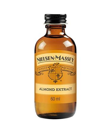 Nielsen-Massey Pure Almond Extract 60ml Certified gluten-free The World's Finest Flavours Kosher - CRC Premium Quality Almond Extract Can Use Christmas Cake