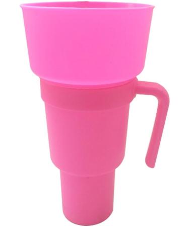 Stadium Snack Cup - Bucket Juice Drink Cup | Snack Containers for and Beverage for Travel Park Home Cinema or Movie Center Riastvy Pink - Buy Online on GoSupps.com