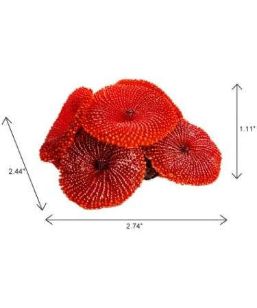 4-Piece Artificial Coral Ornaments for Aquariums - Red Underwater Plants | Perfect Fish Tank Decorations - Buy Online on GoSupps.com