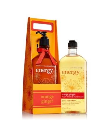 Bath and Body Work Aromatherapy Energy Orange Ginger to Go Set