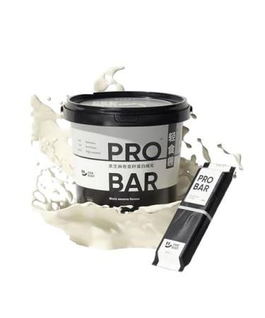 Black Sesame Chia Seed Protein Bars with Wafer Biscuits Meal Replacement Snacks Fitness Energy Bars Cereal Biscuits Low Sugar Keto Friendly High Protein High Fibre Healthy Snacks -5g Protein 78 Calories -224g/16g*14Pcs Black sesame chia seed flavor A