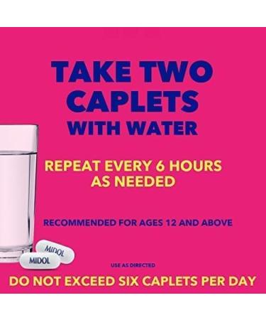 MIDOL Complete Menstrual Period Symptom Relief Caplets - 40 Count - Buy Online on GoSupps.com