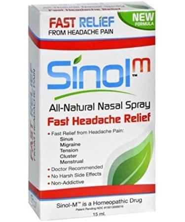 Sinol Headache Relief Spray - Migraine & Tension Relief (15ml, Pack of 2) - Buy Online on GoSupps.com