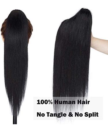 SEGO Ponytail Extension - Real 100% Remy Hair Clip-In Braid Black #1 14 (35cm) 105g - International Shipping Available - Buy Online on GoSupps.com