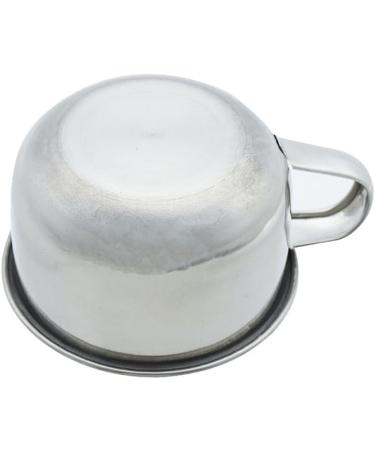 Lasersm Stainless Steel Shaving Soap Bowl - Gripped Foam Cup for Men 3.46x1.97 inches Silver | Perfect Razor Accessory for Smooth Shaves - Buy Online on GoSupps.com