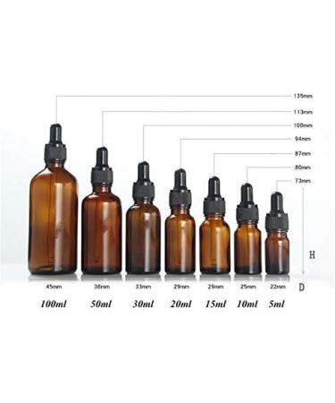 3PCS 5ml Attar Bottle Empty Glass Essence Oil Bottle with Glass Dropper Suitable for Aromatherapy Essential Oils (5ML) - Buy Online on GoSupps.com