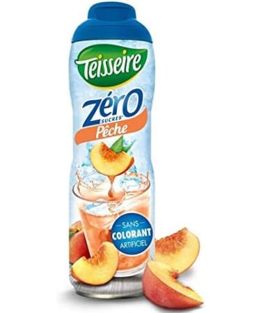 TEISSEIRE - Zero 0% Sugar Peach 60Cl - Pack of 4 - Buy Online on GoSupps.com