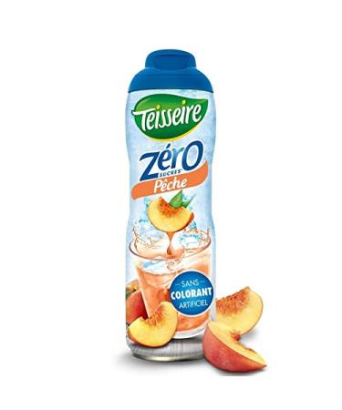 TEISSEIRE - Zero 0% Sugar Peach 60Cl - Pack of 4