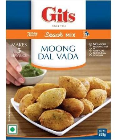 Instant Moong Dal Vada Snack Mix (Pack of 4 X 200g) 800 g (Pack of 4) - Buy Online on GoSupps.com