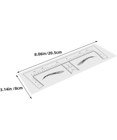 DRESSOOS 100pcs Eyebrow Design Ruler Tools Brow Ruler Eyebrow Measurement Tool Shape Guide Ruler Make up - Buy Online on GoSupps.com