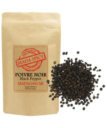 Black peppercorns from Madagascar 1000gr. Resealable bag. "Sustainable agriculture"