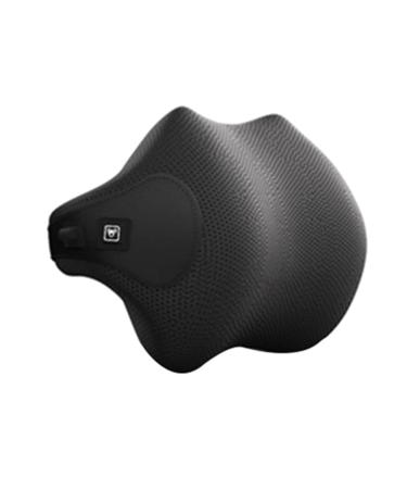 Yessetry massage neck support pillow car back support headrest pillow simulation human massage car back travel at home (black)