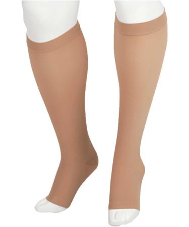 Juzo Soft 2001 Knee-High Open Toe Compression Socks 20-30mmHg - Beige Size 4 (IV) | International Shipping Available - Buy Online on GoSupps.com