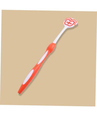 Buy Frcolor 2ST Tongue Cleaning Brush - Professional Oral Care Tool for Adults | Nanoplasty Multifunctional Cleaner in Blue & Orange - 19.5x3x0.6cm - Buy Online on GoSupps.com