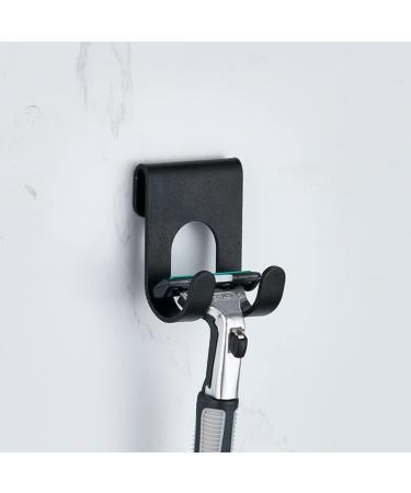 Bidoga 2pcs Black Shower Door Hooks - Towel Holder Key Organizer & Shaver Rack - No Drilling Required - Buy Online on GoSupps.com