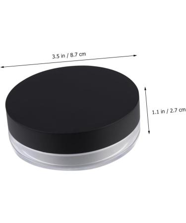 FOMIYES Powder Puff Case Cosmetic Powder Containers Black Cosmetic Containers Makeup Containers - Buy Online on GoSupps.com