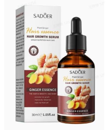 30ml Gingembre Essence de Soin de Cheveux Huile Essentielle de Gingembre Repare Les Cheveux Secs Et Fourchus Essence Soin Renfor ant Capillaire Pour Tous Types de Cheveuxs