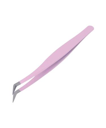 Eyelash extension tweezers slippery handle tight bite stainless steel small size for picking up and fostering cluster eyelashes perfect for at home and in the salon