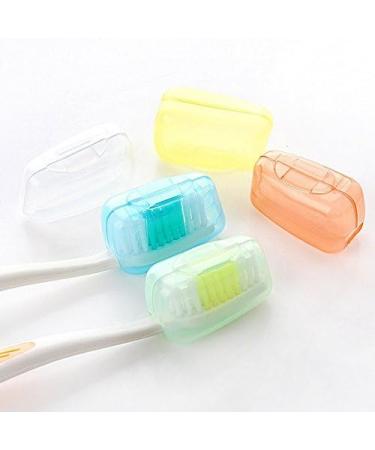 Portable Toothbrush Head Cover Caps - Set of 5 for Travel Camping, Hygienic Brush Cleaner Protectors - Buy Online on GoSupps.com