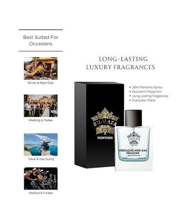 EMS Ver-sache Men Eau Fraiche Perfume For Men | Woody Aromatic Fragrances | Long Lasting Mens Perfume | Fragrance Sutaible for Any Occasion | Gift For Him 50ML 1.7fz ol - Buy Online on GoSupps.com
