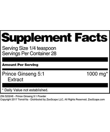Prince Ginseng 5:1 Powder (1 oz ZIN: 520248) - 3 Pack - Buy Online on GoSupps.com
