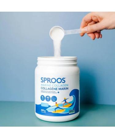Sproos Premium Marine Collagen Peptide Powder | Wild-Caught Non-GMO and Gluten-Free | Unflavoured and Odourless Tub 240g - Buy Online on GoSupps.com