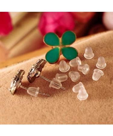 Rubber Earring Backs for Studs/Droopy Ears - 100 pcs 4mm - Buy Online on GoSupps.com