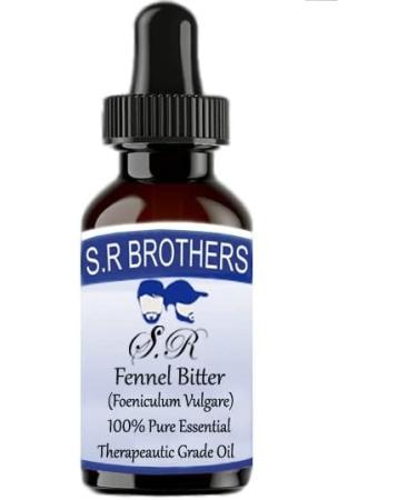 Buy SR Brothers Fennel Bitter Essential Oil 50ml - 100% Pure Therapeutic Foeniculum Vulgare - International Shipping Available - Buy Online on GoSupps.com