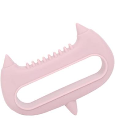 Magiclulu 2-in-1 Acupuncture Hand Massager & Scalp Tool - Silicone Head Massage & Peeling Brush in Pink - Buy Online on GoSupps.com