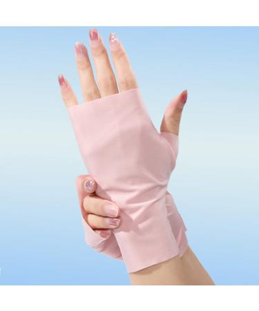 BESPORTBLE 1 Pair Ice Silk Nail Gloves nail art gloves nail art fingerless gloves anti UV hands gloves UV gloves for nails nail care gloves nail lamp gloves anti gloves Miss soft Dryer Nylon - Buy Online on GoSupps.com