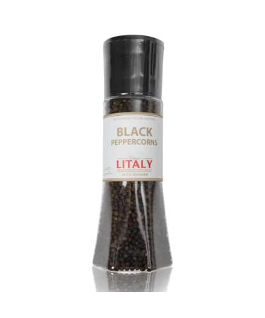 Litaly Black Pepper Corns with Grinder 1 x 210g 1 x 210g