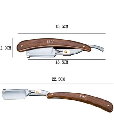 Buy Lurrose Wooden Hair Scissors & Razor - Perfect for Home Salon & Travel | Mustache Grooming Tools - Buy Online on GoSupps.com