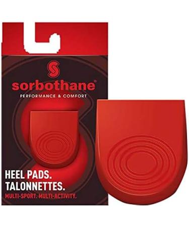 Sorbothane Shock Stopper Heel Pad - Red - Size 8-13 | Reduce Impact & Discomfort - Buy Online on GoSupps.com