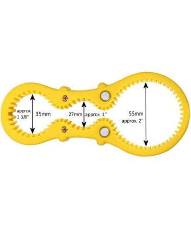 Lifeswonderful Magnetic Jar Opener Gripper Tool for Weak Hands, Elderly & Arthritis - Easy Lid & Cap Opening - Buy Online on GoSupps.com