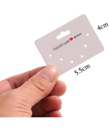 150PCS White Earring Display Cards 5.5x4cm - Jewelry Packaging for Small Businesses - Buy Online on GoSupps.com