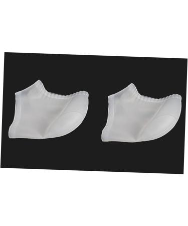 Healeved 1 Pair Foot Care Protector for Men Women Silicone Socks Moisturizing Socks Shoe Insole Shoe Filler Breathable Socks Gelt Shoe Inserts Silicone Gel Socks Heel White medium - Buy Online on GoSupps.com