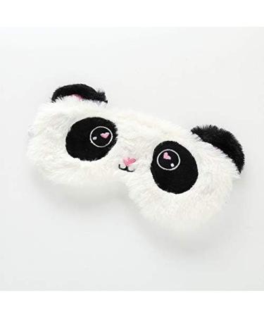 Shinywear Cute Rabbit Sleeping Eye Mask for Kids and Adults - Black White Panda Design - Buy Online on GoSupps.com