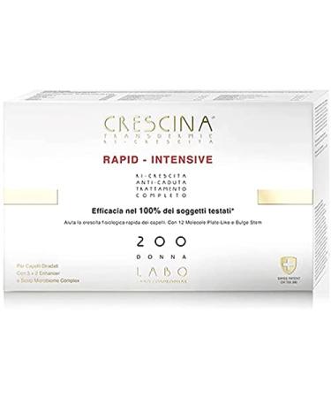 Labo Crescina Transdermic Rapid Intensive Double Treatment Against Falling and Regrowth 200 Women 20 + 20 Ampoules