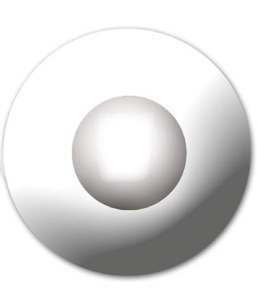 Eyecatcher White Zombie M02 Colored Contact Lenses - 3-Month Wear 14.5mm for Halloween Cosplay & Ghostly Looks - Buy Online on GoSupps.com