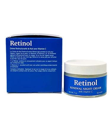 Delfanti Milano Retinol Renewal Night Cream - Hydrating Face & Neck Moisturizer with Vitamin C - Made in Italy - 1.7 oz - International Shipping Available - Buy Online on GoSupps.com