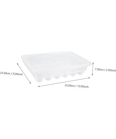 GLEAVI 1pc Box 24 Egg Trays Storage Bins Fridge Clear Storage Bin with Lid Egg Storage Tray Filling Egg Cup - Buy Online on GoSupps.com