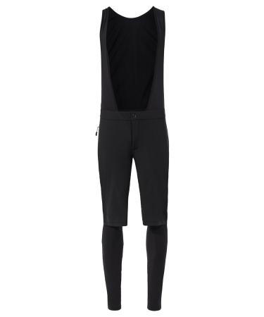 VAUDE Men's Kuro Warm Hybrid Bib Tights - cycling shorts for men - warm insulating shorts - including seat pad L Black