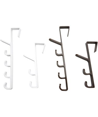 GLEAVI 3pcs 5 Plastic Hooks Portable Coat Towel Over Holders Door Hangerwhitel Hanging Hat The Rack - Buy Online on GoSupps.com