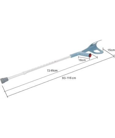 Forearm Crutches Adjustable Forearm Crutches with Open Cuff Adjustable Comfortable Durable Wrist Handle for Standard and Tall Adults Lightwe - Buy Online on GoSupps.com