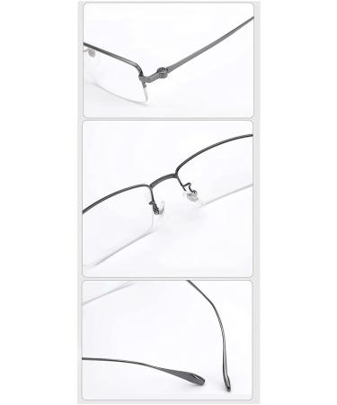 Eyephd Men's HD Anti-Blue Light Reading Glasses - Pure Titan Aspherical Resin Lens +1.0 to +3.0 Gray - Reduce Eye Strain & Enhance Vision - Buy Online on GoSupps.com