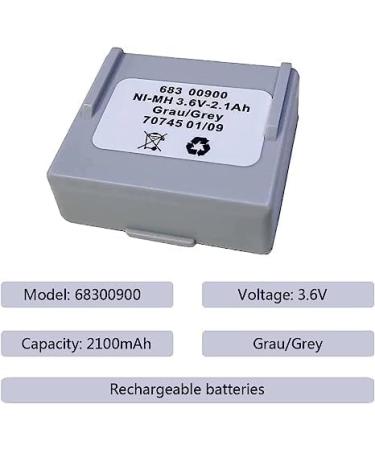 Buy 2 Pack 3.6V 68300900 Rechargeable NI-MH Battery 2100mAh for HETRONIC Remote Control - International Shipping Available - Buy Online on GoSupps.com