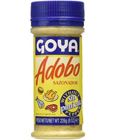 Goya Adobo Seasoning Without Pepper For Poultry Fish and Meats 226 Grams
