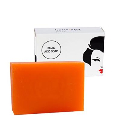 Kojie San Kojie San Skin Lightening Kojic Acid Soap 65g Fades age spots freckles and other signs of sun damage heals acne blemishes and erases red spots and scars